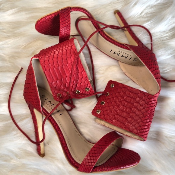Simmi Shoes - ~Simmi~ of London lace up ankle heels, textured